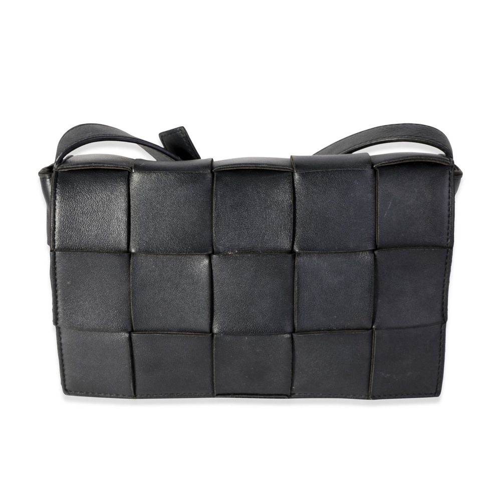Bottega Veneta Black Intrecciato Calfskin Cassette Bag
